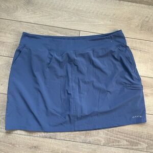Orvis Womens Pull On Lightweight Moisture Wicking Skort‎ Skirt Blue Size XXL